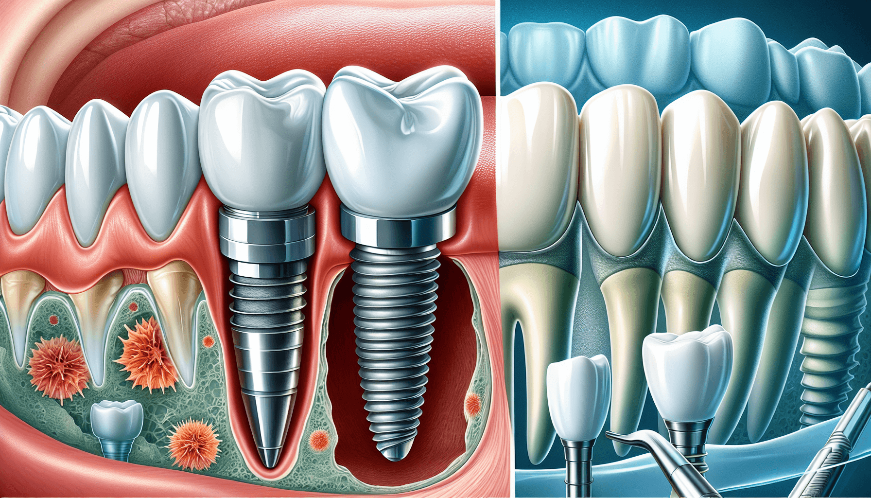 Comparison of single tooth replacement and full arch restoration