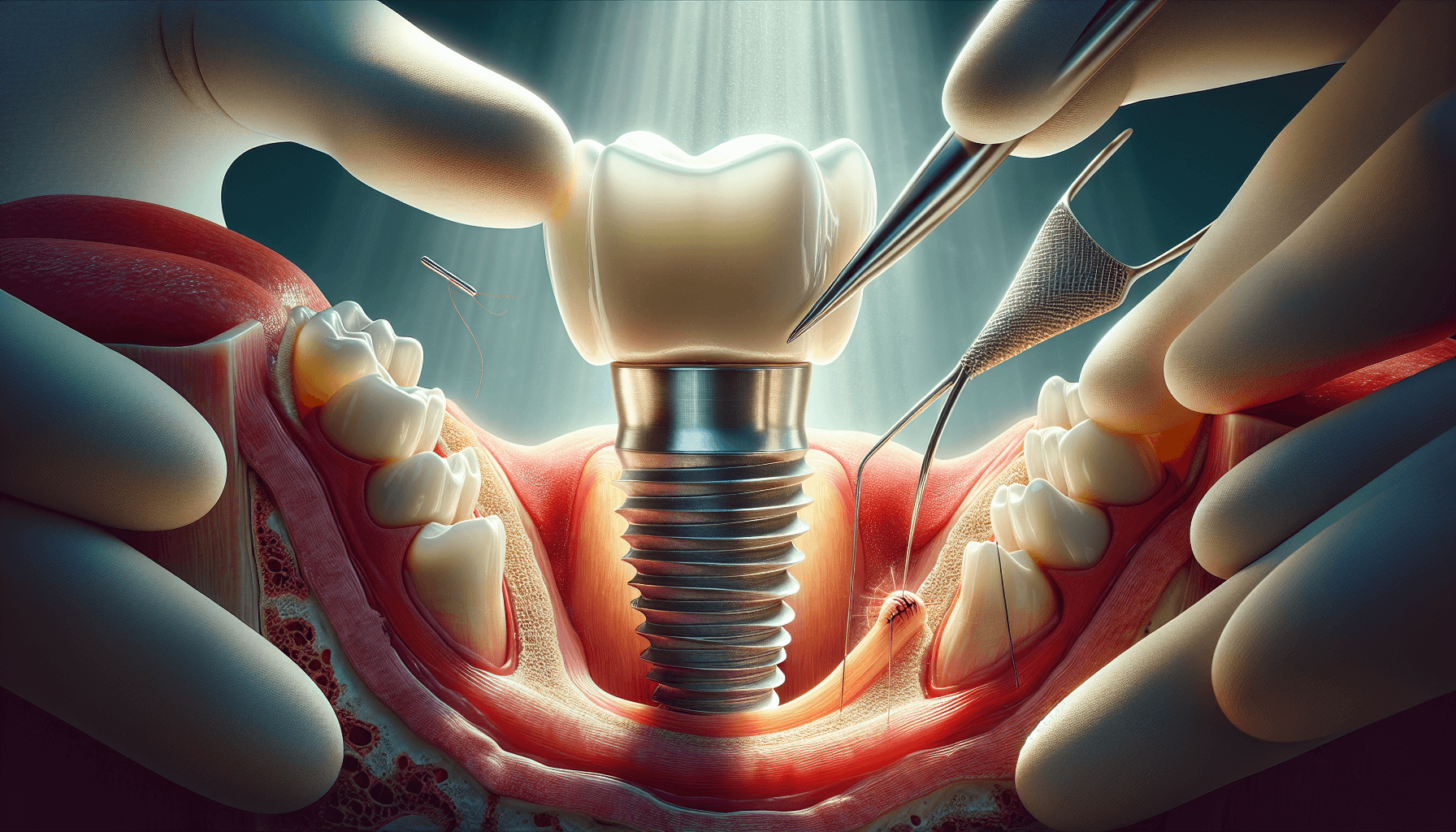 Surgical procedure for dental implants
